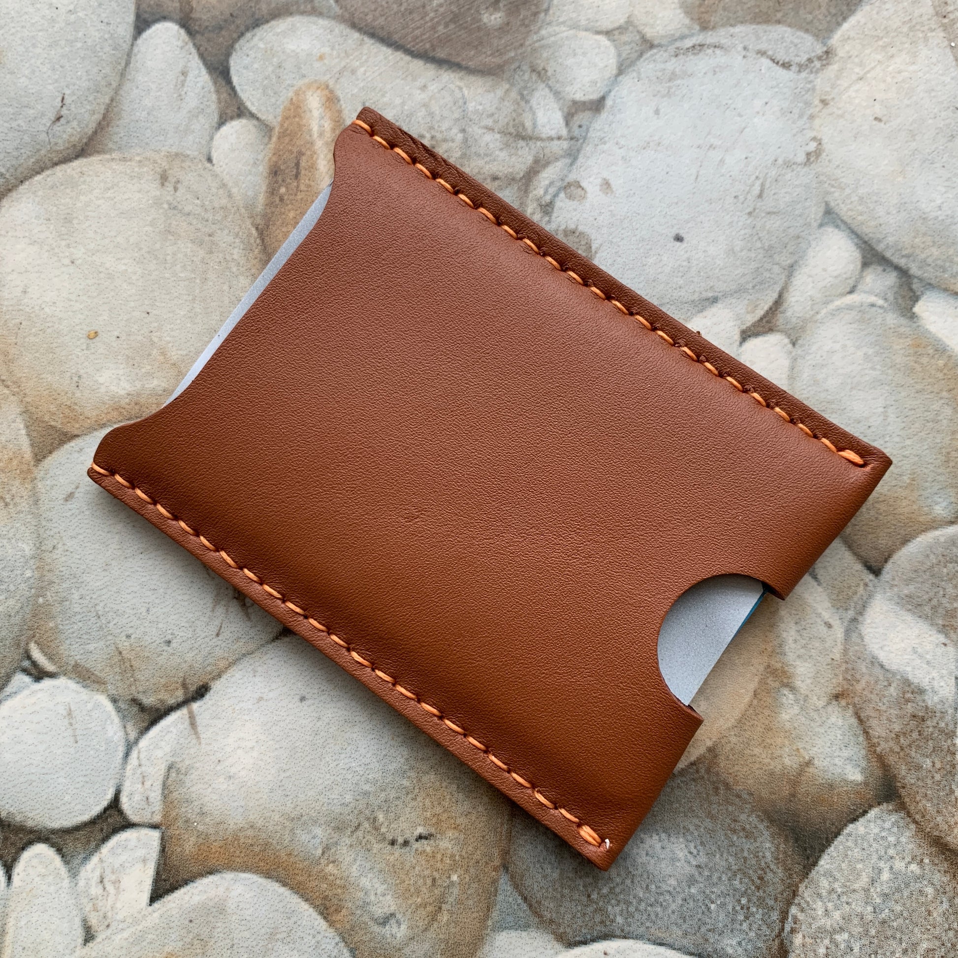 Front Pocket Minimalist Leather card holder Wallet.